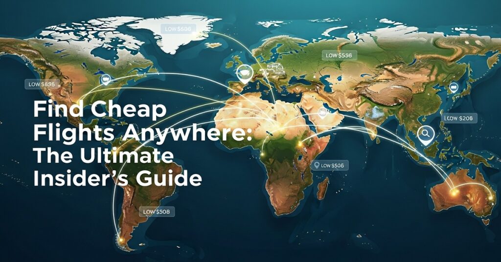 Find cheap flights anywhere! Discover insider tips & tools like Google Flights Explore & Skyscanner Everywhere for your next adventure. Book smarter!